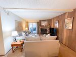 Mammoth Rental Chamonix A7 - Nice Open Floorplan - Living Room, Dining Room and Kitchen